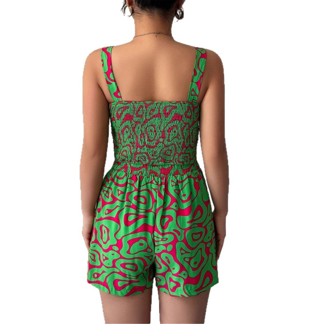 Electric Bloom Romper